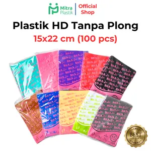 Plastik HD Tanpa Plong 15x22 Rea Kantong Kresek Packing Online Shop Ungu Pink