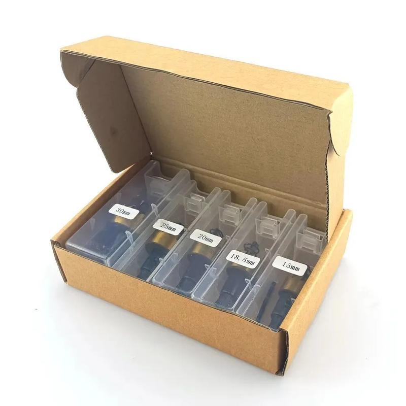 5pcs HSS Drill Bit Hole Saw Tooth Set Stainless Steel Metal Alloy Cutter 16-30mm 2