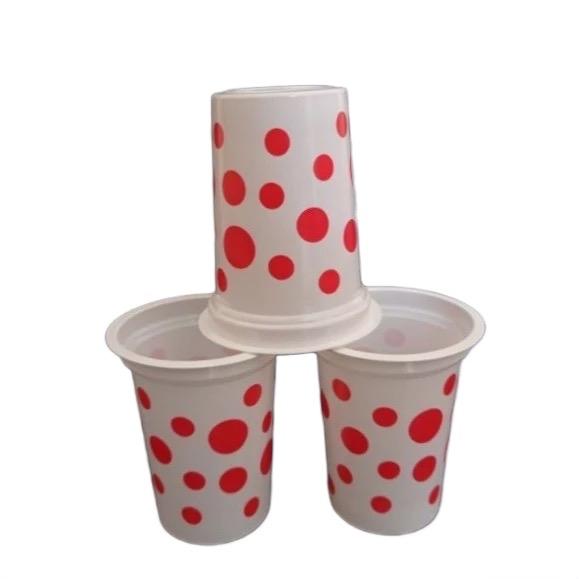Gelas polkadot 1slop isi 50 pcs 1