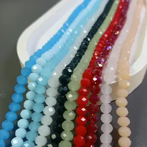 Manik Kristal Ceko Doff 6mm,4mm ,8mm Bakpao Crystal Aksesories Gelang Kalung Kerajinan Tangan DIY