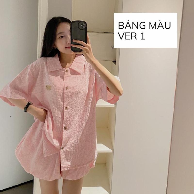 SET BỘ NGẮN ÁO FORM RỘNG + QUẦN SHORT BÍ LUTOS - 8173 Nữ Women (BẢNG MÀU VER 1)
