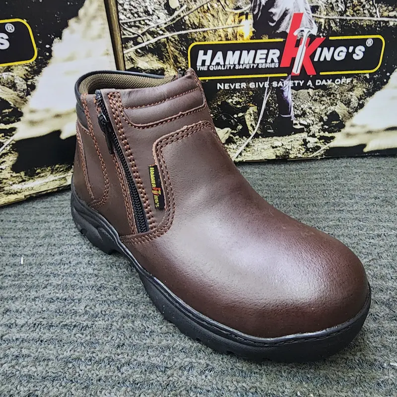 Mens Boots Rock Hammer Safety Shoes Waterproof Slip Resistant