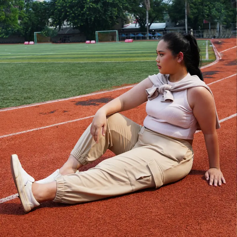 Bigins - Leo Jogger Cargo Pants/Jogger Pants Wanita/ Celana Sport/ Celana Olahraga - JLP013 7