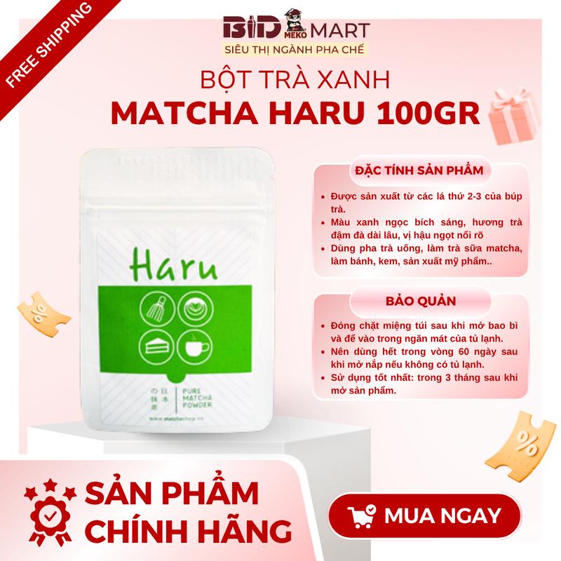  Bột Matcha Haru Túi 20g 50g 100g 500g – Matcha Nhật Bản cao cấp | BID MART 