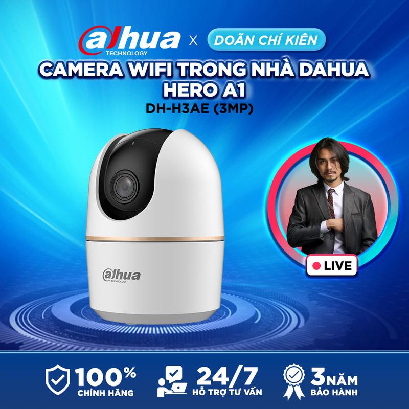 [Doãn Chí Kiên ] Camera Wifi  Dahua Hero A1 3MP Xoay 360 độ - Đàm Thoại 2 Chiều H3AE