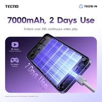 Gambar [Muchazir] TECNO SPARK 50  - 6+12GB*/128GB, 7000mAh Mega Battery, 50MP AI Camera + FlashSnap, 120Hz 6.78" Smooth Display, IP64 High Durability - SPARK50 - Ink Black dari TECNO Indonesia Shop Kota Administrasi Jakarta Utara 3 Tokopedia