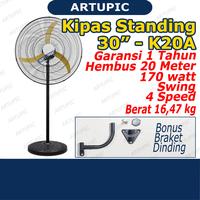 Gambar Kipas STANDING Fan 30 inch merk K20A Kipas Angin Berdiri Standing 30" dari Artupic Peralatan Peternakan Kota Tangerang Selatan 1 Tokopedia