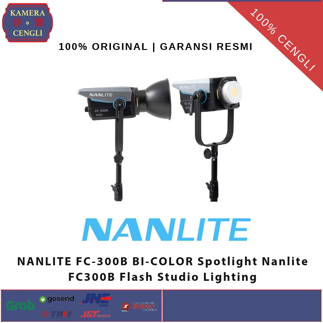 NANLITE FC-300B BI-COLOR Spotlight Nanlite FC300B Flash Studio Lighting GARANSI RESMI