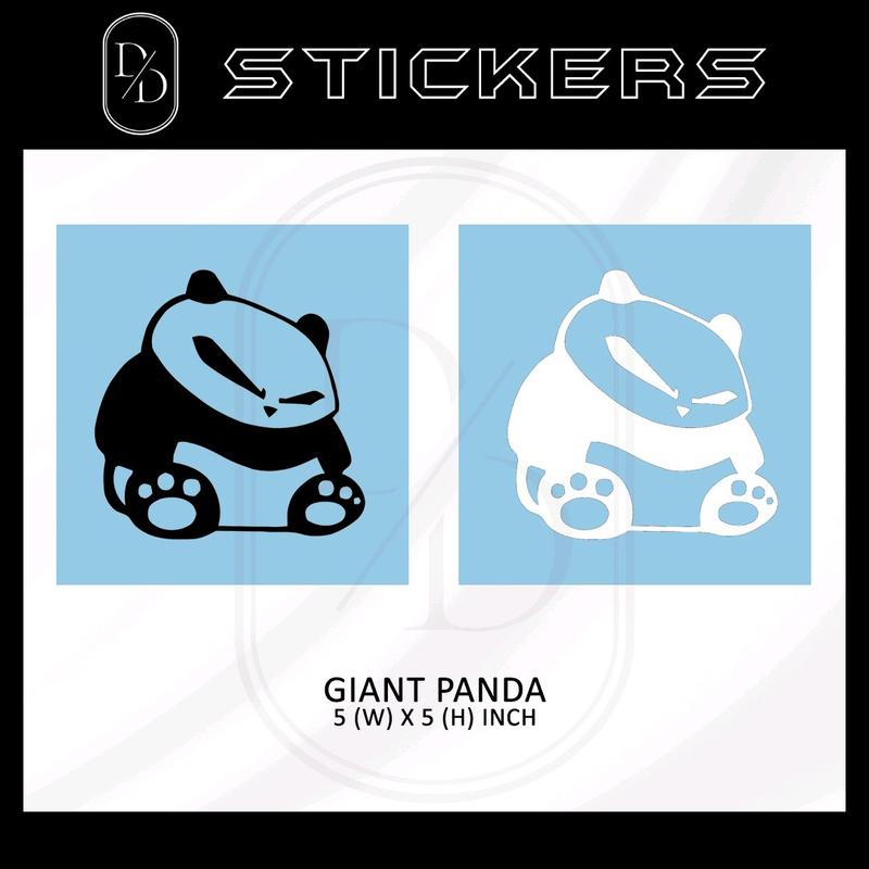 〖GIANT PANDA〗 Car Sticker. Car Vinyl Decal. Stiker Kereta / Motor / etc ...