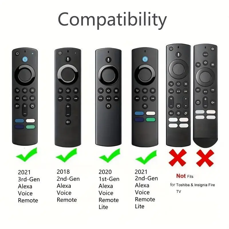 Glow in The Dark Remote Control Case with Lanyard, 1 Count Dustproof Remote Control Cover, Remote Control Protector for Fire TV Stick 4K Lite Cube 2