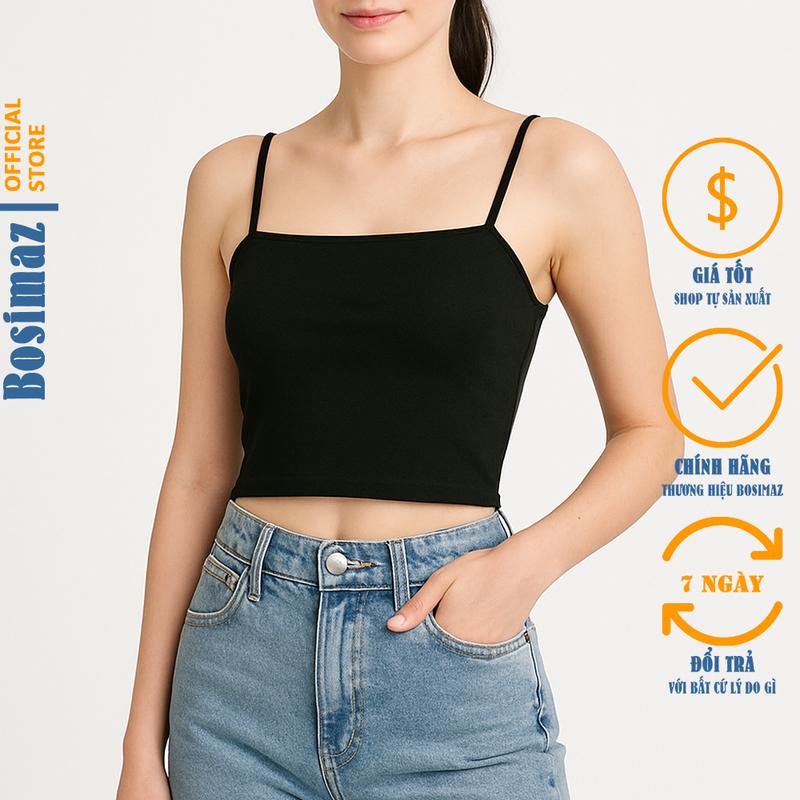 Áo ống Croptop Nữ Bosimaz CS111 quây ngực hai dây, thun co giãn 4 chiều, vải đẹp dày, thoáng mát.