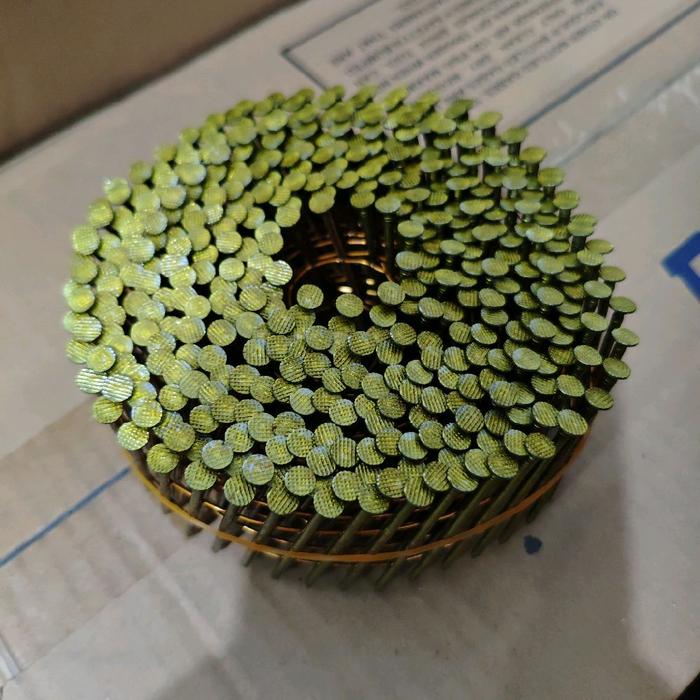 Gambar paku Pallet 38 mm polos paku 3,8 cm paku tembak 38mm FC38V1 isi 16000 pcs / 1 dus isi 40 roll dari Bintang Teknik Cikarang Kab. Bekasi Tokopedia