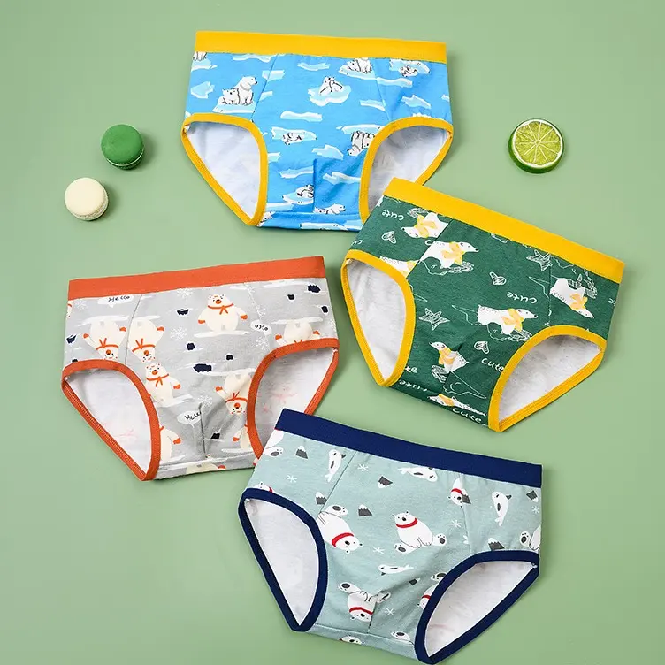 Missoofficial.id CD1774 Celana Dalam Segitiga Anak-anak Unisex Celana dalam CD katun Motif Kartun Lucu Fashion 0