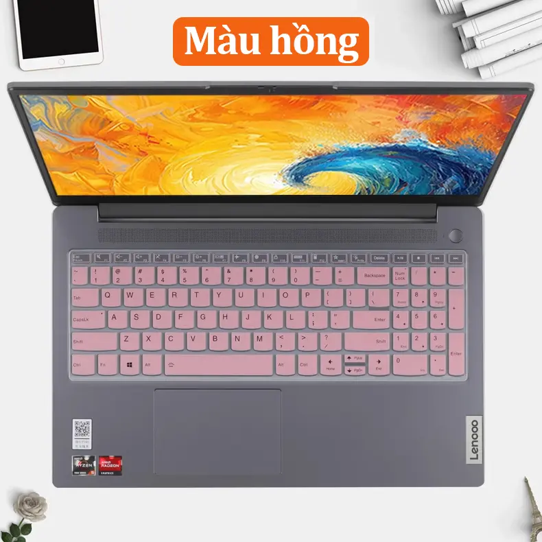 Đối với IdeaPad Slim 3 15 bìa bàn phím, Dustproof, Stain Proof, chống thấm, vật liệu Silicone, Laptop keyboard Protector, cho 15ABR8 15IRU8 15IRH8 15AlAH8 15ALC7 15ITL6 IdeaPad 15 inch 2