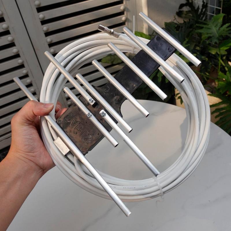 Anten DVB T2 Ăng tivi kỹ thuật số ,thông minh sóng + 15m dây cáp Jack nốivc6b1cv12b12cbg5f