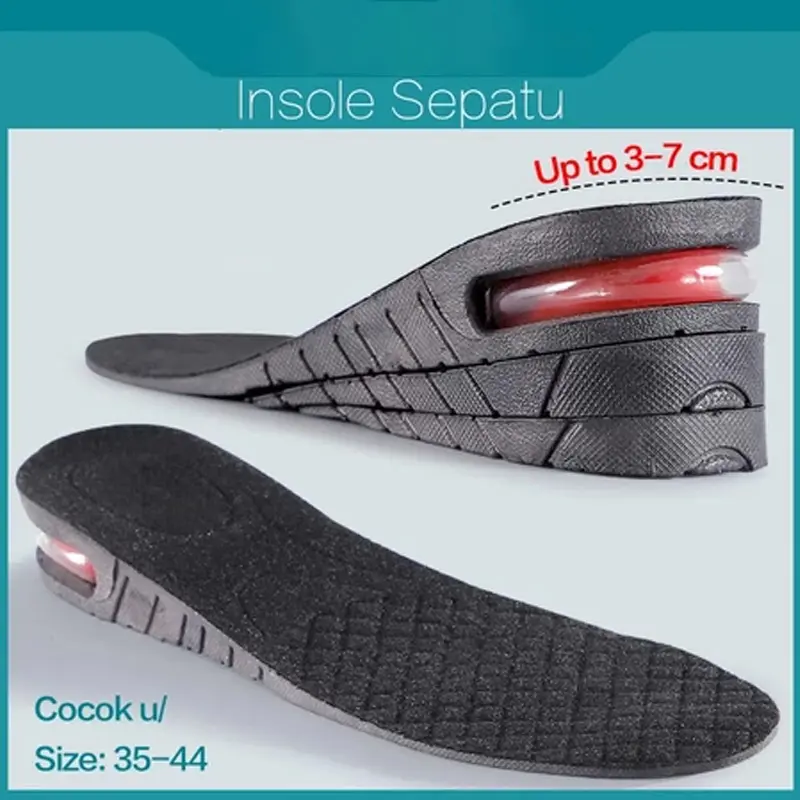 3 layer Insole Sol Sepatu Penambah Tambah Tinggi Peninggi Badan 6 cm
