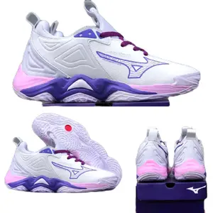 sepatu badminton wave momentum3 wanita sport olahraga bulutangkis