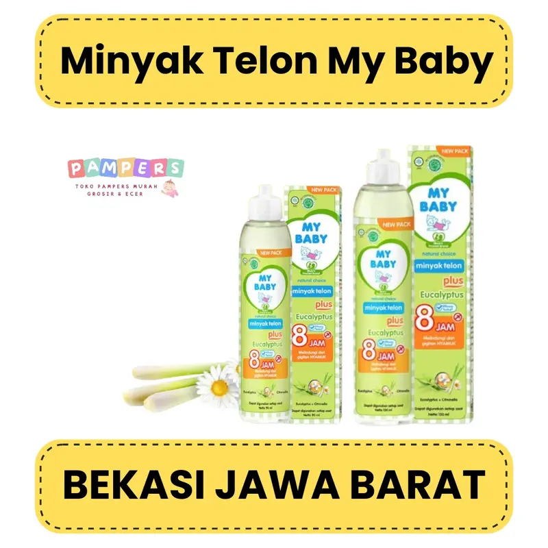 PAKET MINYAK TELON ANTI NYAMUK MURAH MY BABY PLUS menghangatkan kulit perut bayi Eucalyptus 60ml / 90ml / 150ml 0