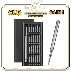 Obeng Set 24in1 Obeng Magnet Multifungsi Isi 24 Screwdriver Obeng Servis Hp Jam Magnetic Elektronik
