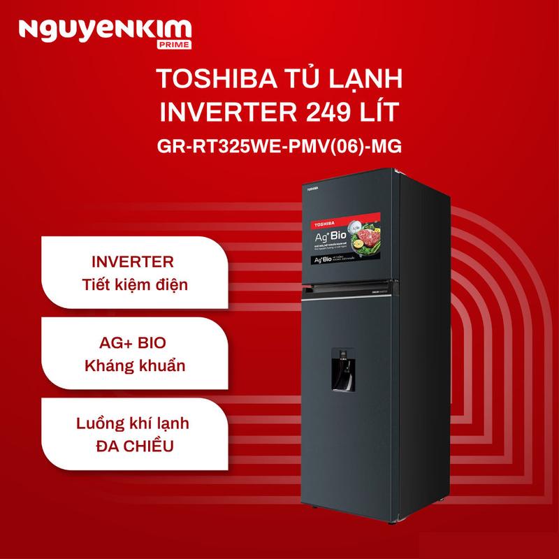 Tủ lạnh Toshiba Inverter 249 lít GR-RT325WE-PMV(06)-MG