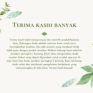 TOKO PETANI INDONESIA - Surat Terima Kasih