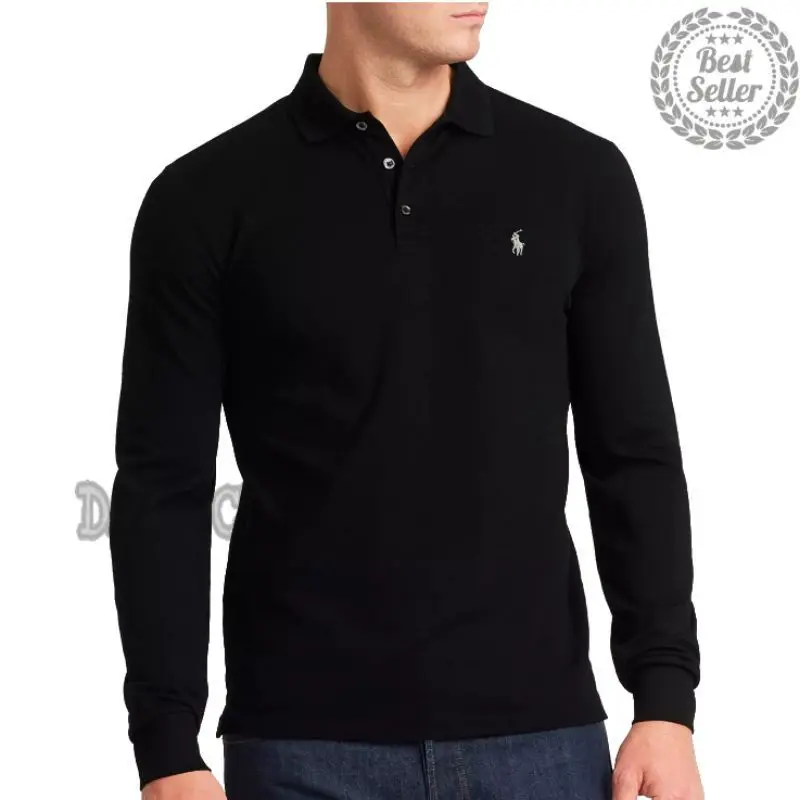 Polo shirt Kaos Kerah Lengan Panjang Polo Ralph Kuda Best Quality