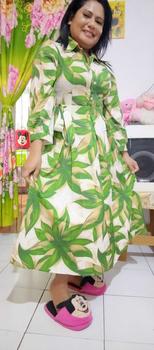 Product Review of [Ready Stock] FADFAD Gaun Rok Panjang Sedang Lengan Panjang Bermotif Cantik Gaya Modis from 🌹**A M**❤ 1
