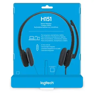 LOGITECH H151 HEADSET STEREO MIKROFON NOISE-CANCELLING