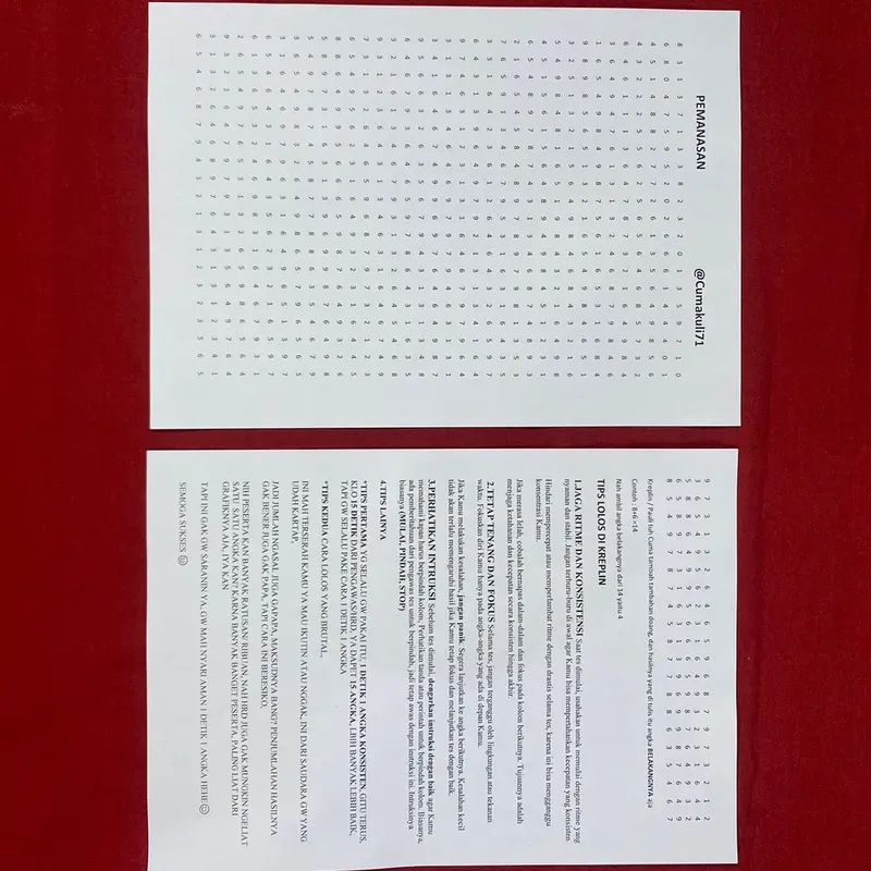 Soal Psikotes lengkap + Cara Pengerjaan+Tips (buat latihan psikotes PT)