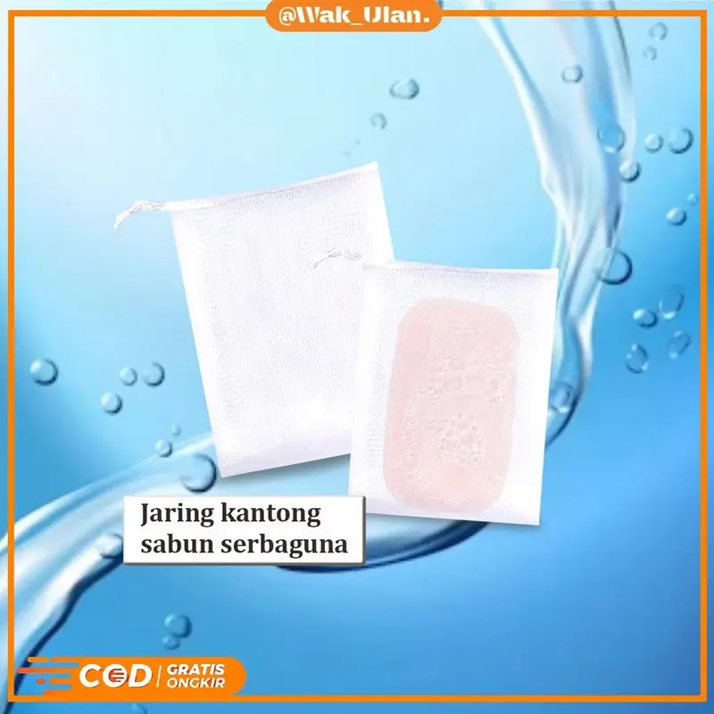 Kantong Sabun Jaring Pembuat Busa Manual Halus untuk Sabun Batang / Soap Foaming Jaring Sabun Mandi Serbaguna dengan Tali 3