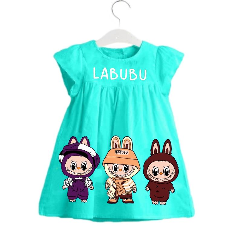 Product Introduction of Pakaian Dress Anak Perempuan Gambar Sablon 1-3 Tahun - Fashion Katun Cewek Combed 13