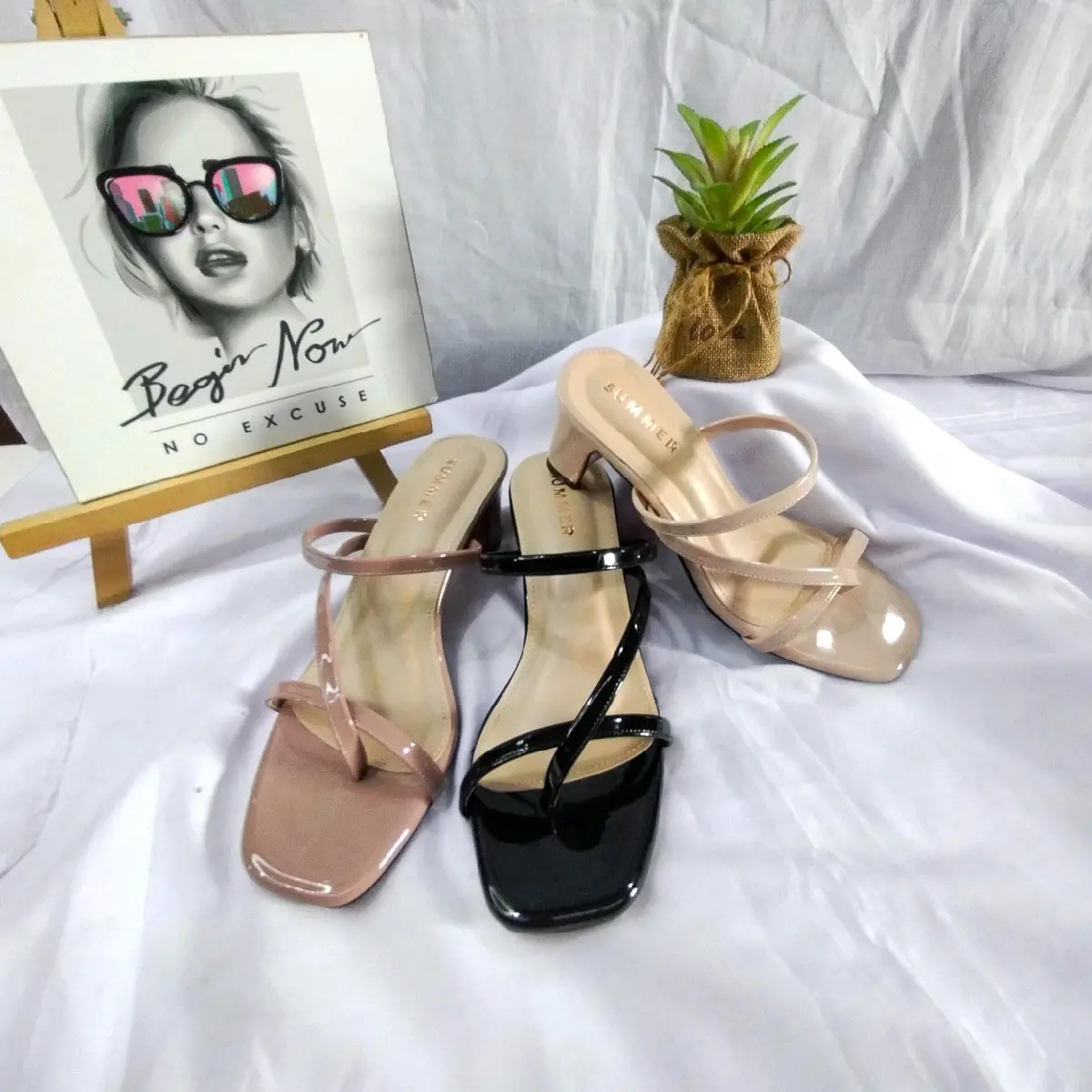 Amara  heels, summer,Wiharja shoes- Sandal Sepatu Heels