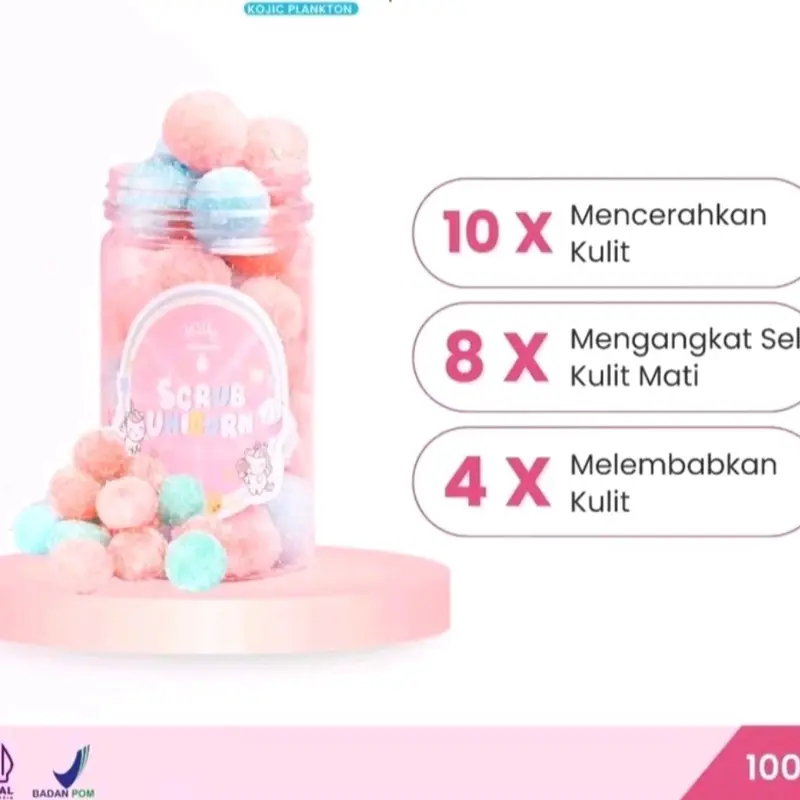 KOJIC PLANKTON UNICORN SCRUB 300g (LIMITED STOK) Perawatan Kulit Tubuh 1