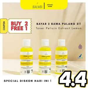 [SPECIAL EVENT 4.4] [BELI 2 FREE  1] BIALWBI TONER GLOWING with EXTRACT LEMON