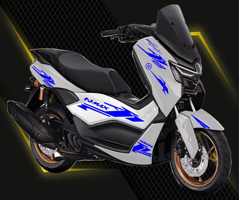 STRIPING CUTTING STICKER YAMAHA NMAX 2025 ALL NEW NEO S TURBO LIS VARIASI STIKER Motorcycle 7