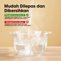 Gambar [Da Zulian Exclusive] LUNALIFE Food Chopper FP02B Chopper Kaca 2L Food Processor 300W Multifungsi Penggiling Daging 2 Speed dari Luna Indonesia Kota Administrasi Jakarta Utara 2 Tokopedia