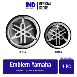 Emblem Yamaha Universal Semua Jenis Motor R15 & R25 & MT 25 & XSR 155 & Jupiter Z & Jupiter MX & Vega & Mio & Xeon & Fino & Freego & Lexi & Aerox & NMAX & Vixion & Xabre & Soul & Byson & X-Ride Sticker Stik