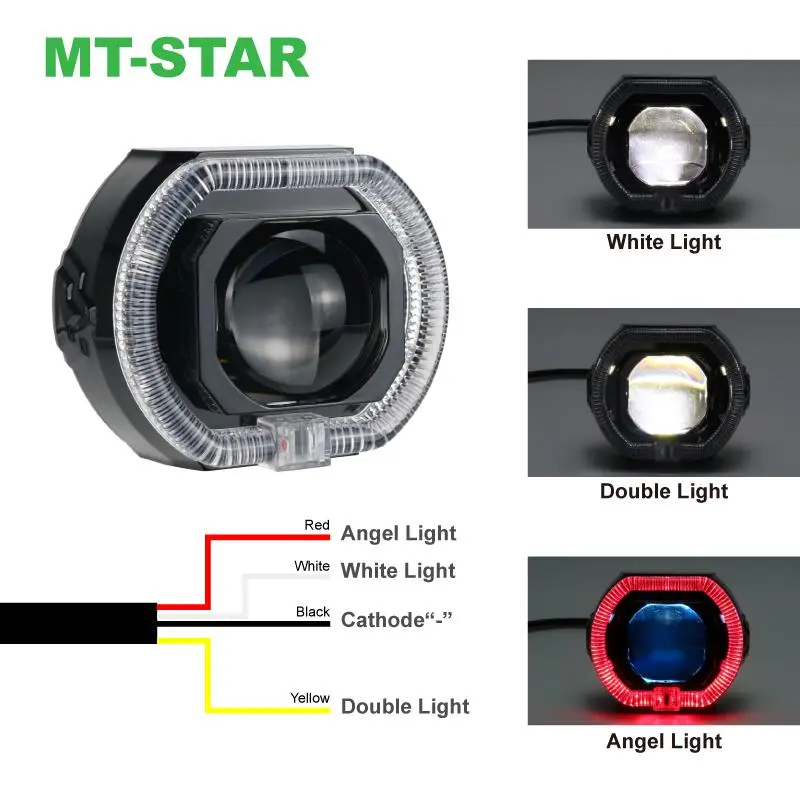 【MT-STAR NEW ARRIVAL】Projie Biled Matrix X1 3 Inch PZ03 New Product Putih Kuning Body Black Plus Kipas Premium 8