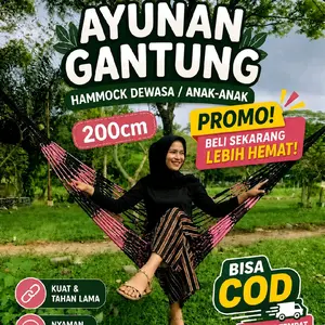 Ayunan gantung/ ayunan camping jaring Rajut Kokoh Bisa Untuk Dewasa, Ayunan gantung Talian untuk Anak-anak Tidur santai