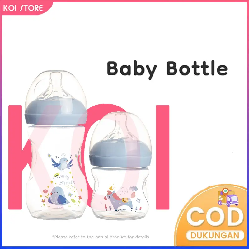 KOI STORE Botol Susu Bayi 125ML/260ML BPA Free Anti Bocor Air Flex System PP Material Tahan Panas -20-180℃ Dengan Dot Bayi & Kotak Asli