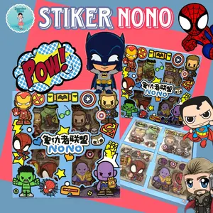 Stiker 100 Lembar Aesthetic Sticker Momo The Avengers Anime Mixue Waterproof Sticer Kertas Lucu Kartun Korea Anak 100 Pcs 4 Warna 1 Box Label 2D Isi 100pcs Anti Air Dekorasi Tahan air
