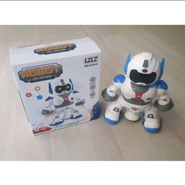 Mainan Anak Robot Dancing Musik Lighting Cool / Mainan Robot Dance Rotating 360 3