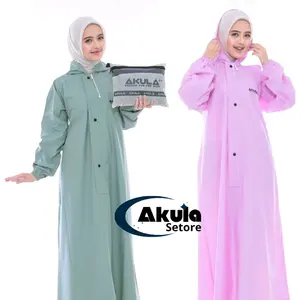 AKULA Jas Hujan Gamis Bahan Tebal Elastis Anti Rembes