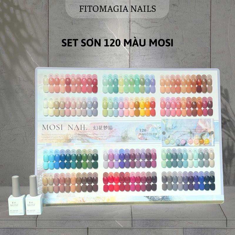   SẮC HUYỄN HOA NGỌC CẢNH  Set 120 Màu Sơn Gel & Thạch Cao Cấp Cho Tiệm Nail Chất Sơn Mướt Đủ Tone Xinh - Tặng Full Bộ Base Top Bảng Màu 