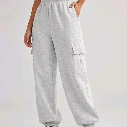CELANA JOGGER CARGO HIGHWAIST PRIA WANITA JOGER KARGO PANJANG MURAH UNISEX Abu sweatpants  jogger