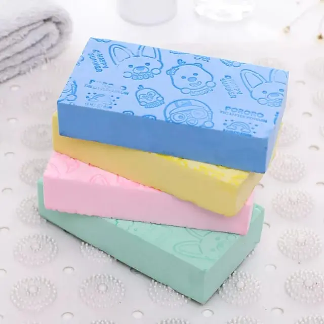 Spons Mandi Anti Daki Spon Pengangkat Daki Sponge Busa Import Murah / Spons Mandi Sponge Daki Spon Busa Pengangkat Kotoran Pembersih Badan Kaki Alat Gosok Sabun Bath Soap Bayi 1