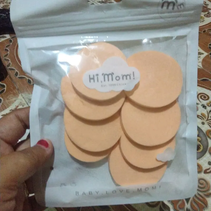 spon bedak tabur dan bedak padat isi 8pc dengan bentuk bulat dan kotak 5