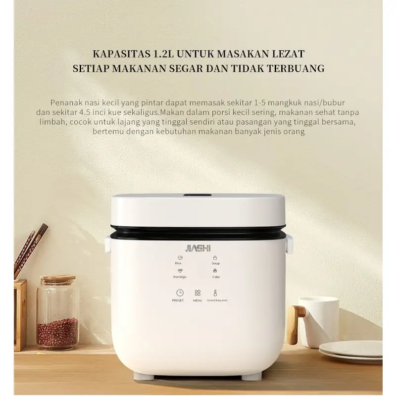 Penanak Nasi Portabel Edisi Pelajar/Hijau/Putih Air Sendok Cooker 0