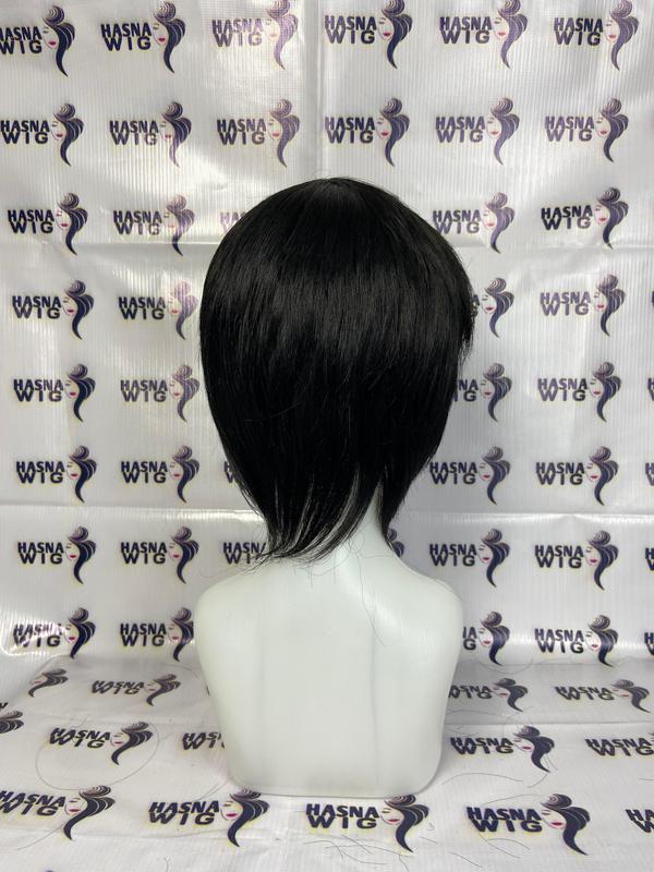 WIG PRIA RAMBUT PENDEK TEBAL WARNA HITAM MODEL COWOK KOREA GRATIS WIGCAP 5