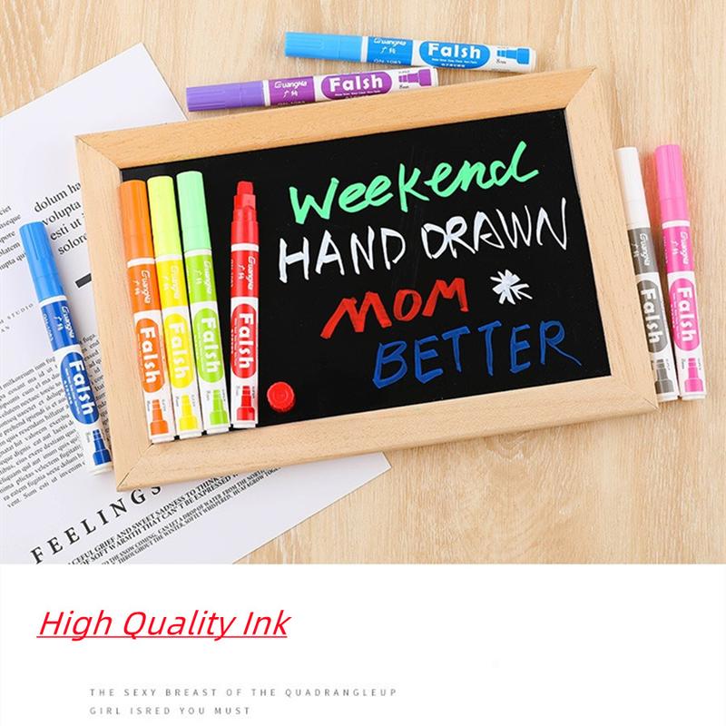 Product Introduction of GN 12-Color Electronic Screen Erasable Highlighter LED Electronic Board Luminous Pen Color Marker Light Board Pen 8